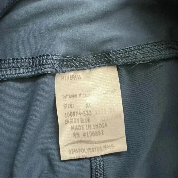 Tuff Rider Minerva Equicool Tights Kids Size XL Blue Leggings 100974-533-1375 - Picture 14 of 15